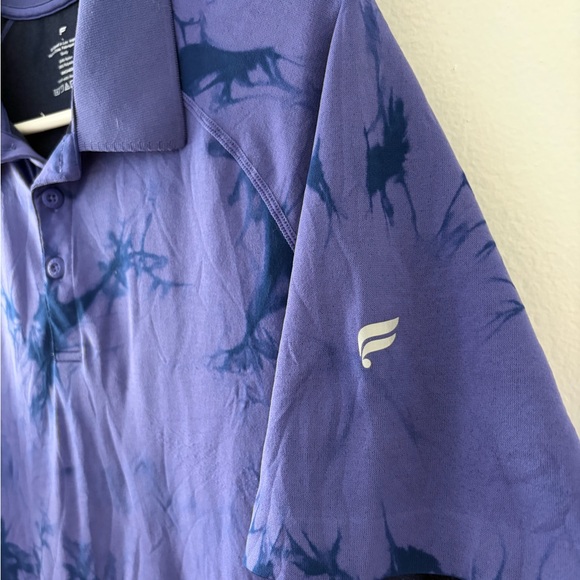 Fabletics Blue Performance Polo, Size: Large - Picture 4 of 4